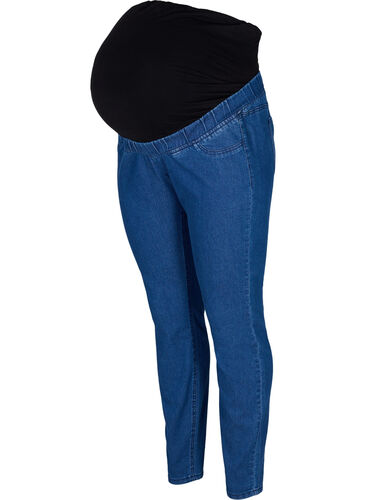 Schwangerschafts-Jeggings mit Taschen hinten, Dark blue, Packshot image number 0