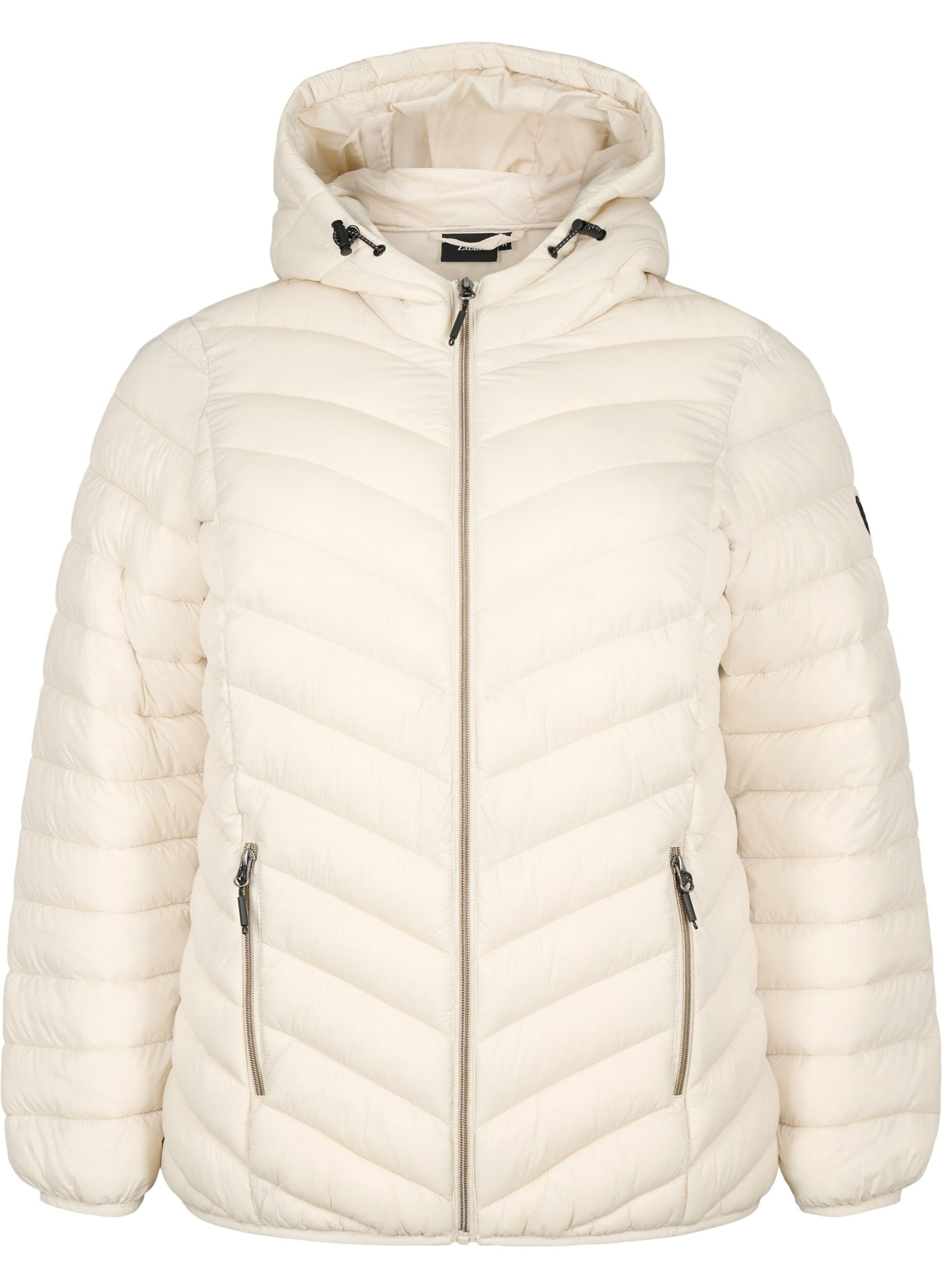 ZizziLeichte Steppjacke mit Kapuze, Beige, Packshot image number 0