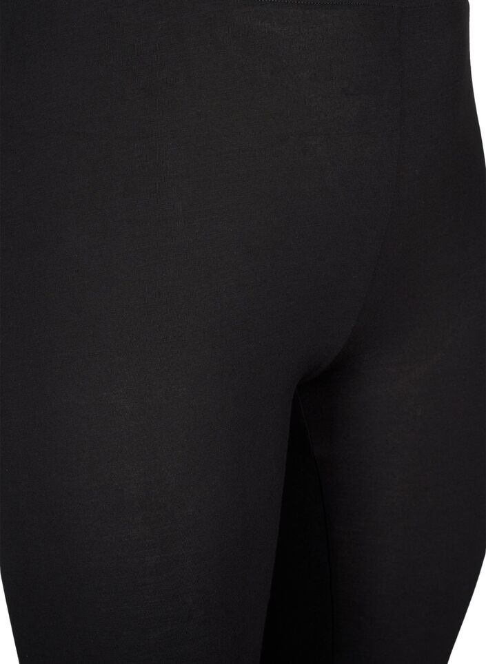 3/4 Leggings aus Viskose mit Schleife, Black, Packshot image number 2