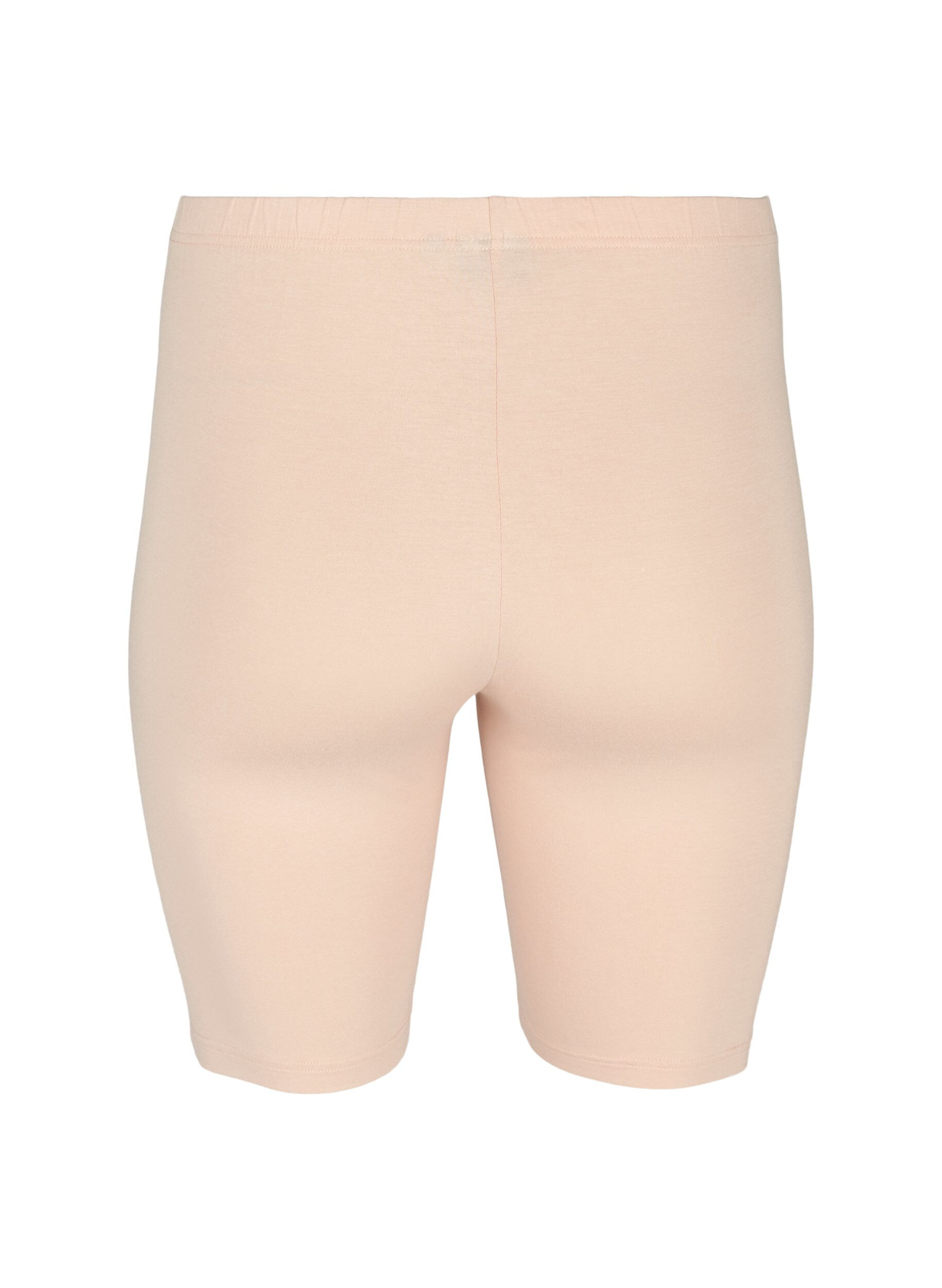 ZizziEinfarbige Basic Radlershorts, Beige, Packshot image number 1