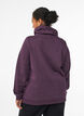 Sweatshirt mit Stehkragen und Taschen, Lila, Model image number 2