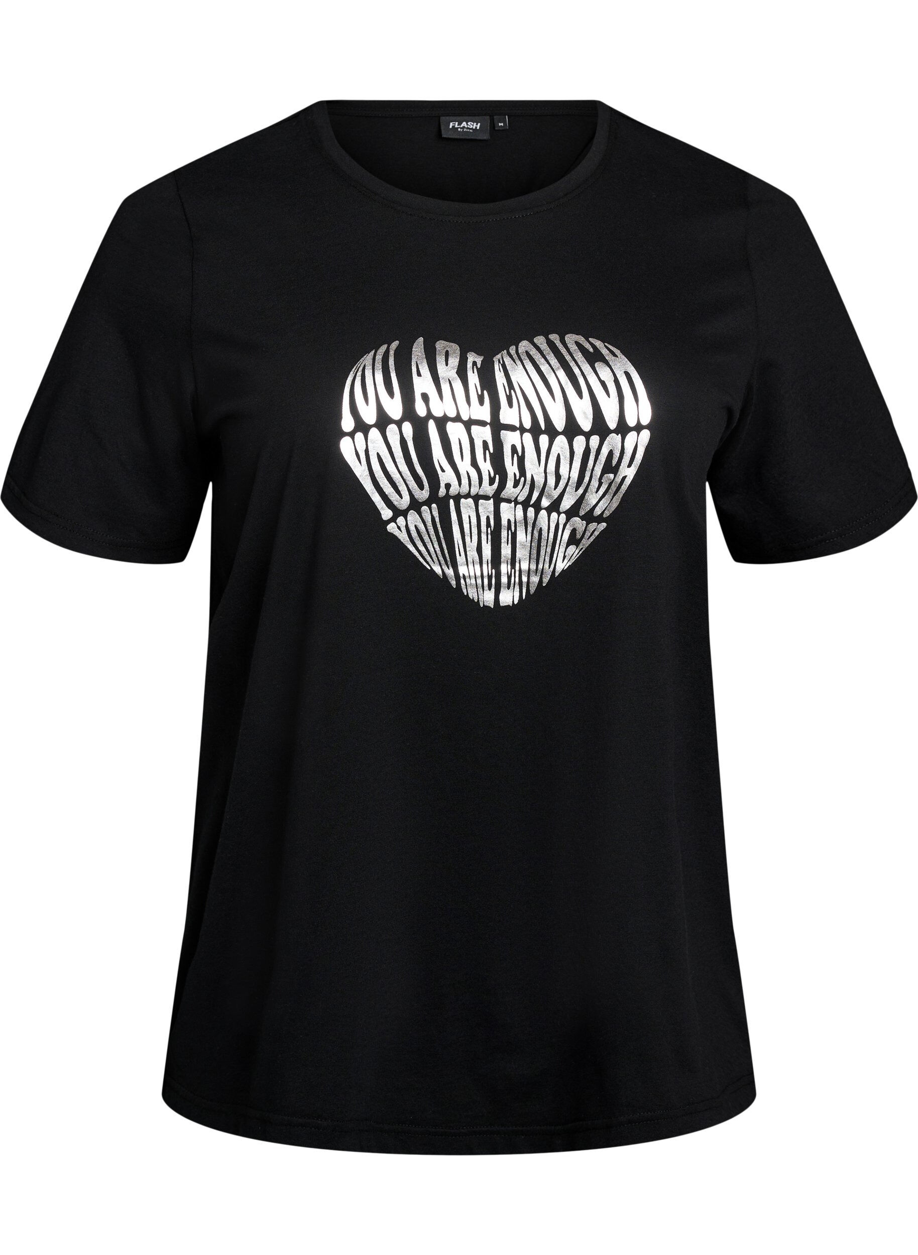 ZizziT-Shirt mit Print, Schwarz, Packshot image number 0