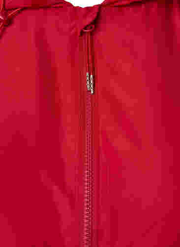 Kurze Jacke mit Kapuze und verstellbarer Saum, Tango Red, Packshot image number 2