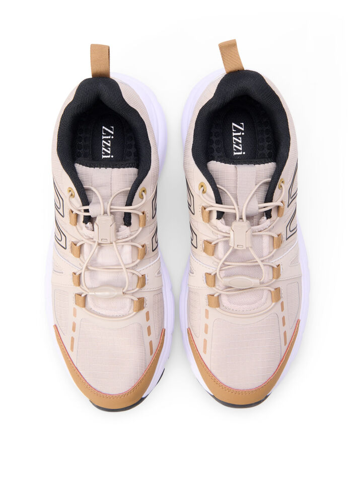 Extra-Weite - Sneakers mit elastischen Schnürsenkeln, Birch, Packshot image number 2