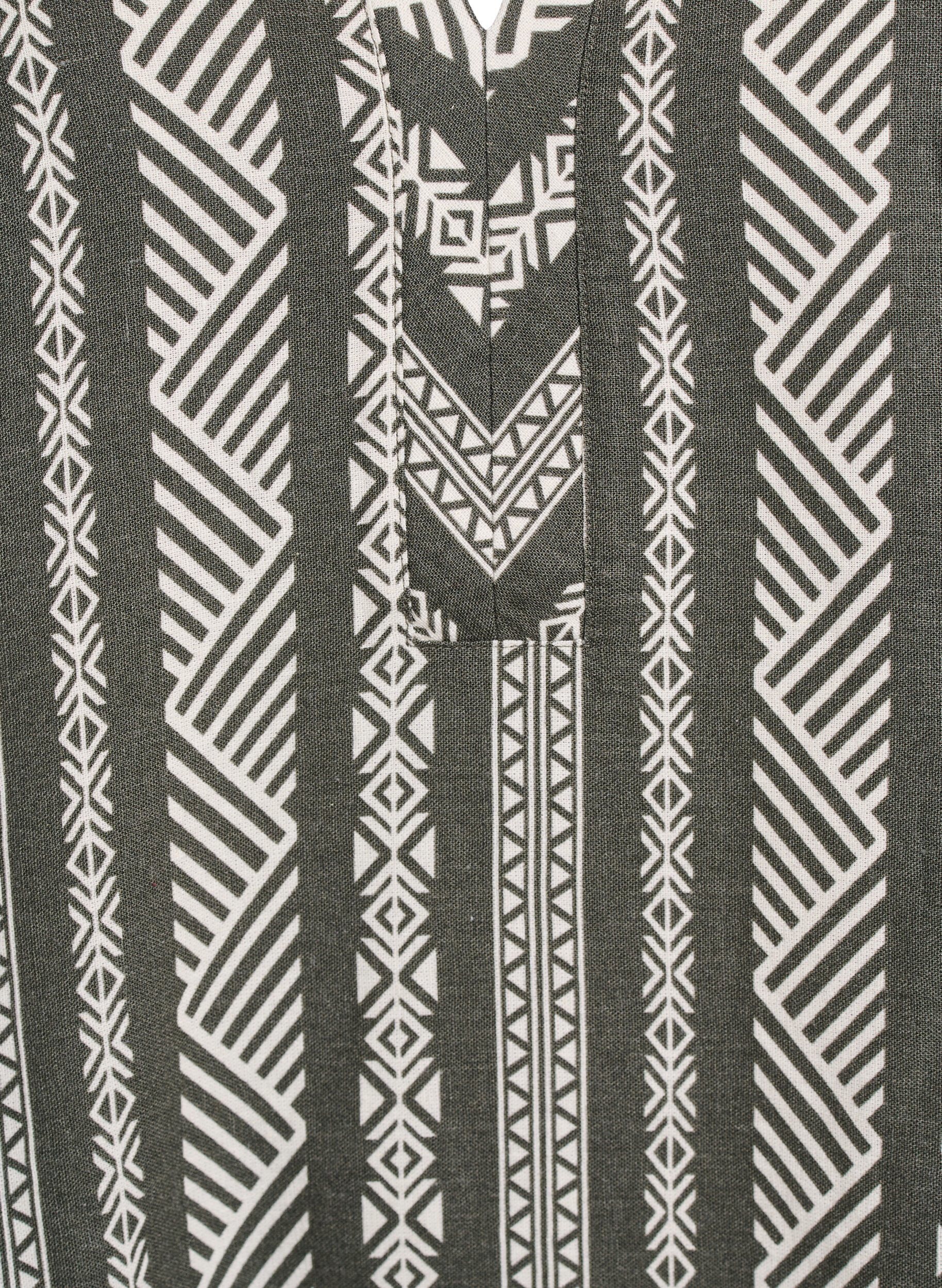 ZizziGestreifte Bluse aus einer Leinen-Viskose-Mischung, Gr&uuml;n, Packshot image number 2