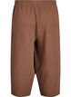 Culotte-Hose aus Baumwollmusselin mit hohem Bund, Braun, Packshot image number 1