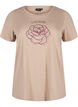 Baumwoll-T-Shirt mit Druck, S. Mink w. Flower, Packshot image number 0