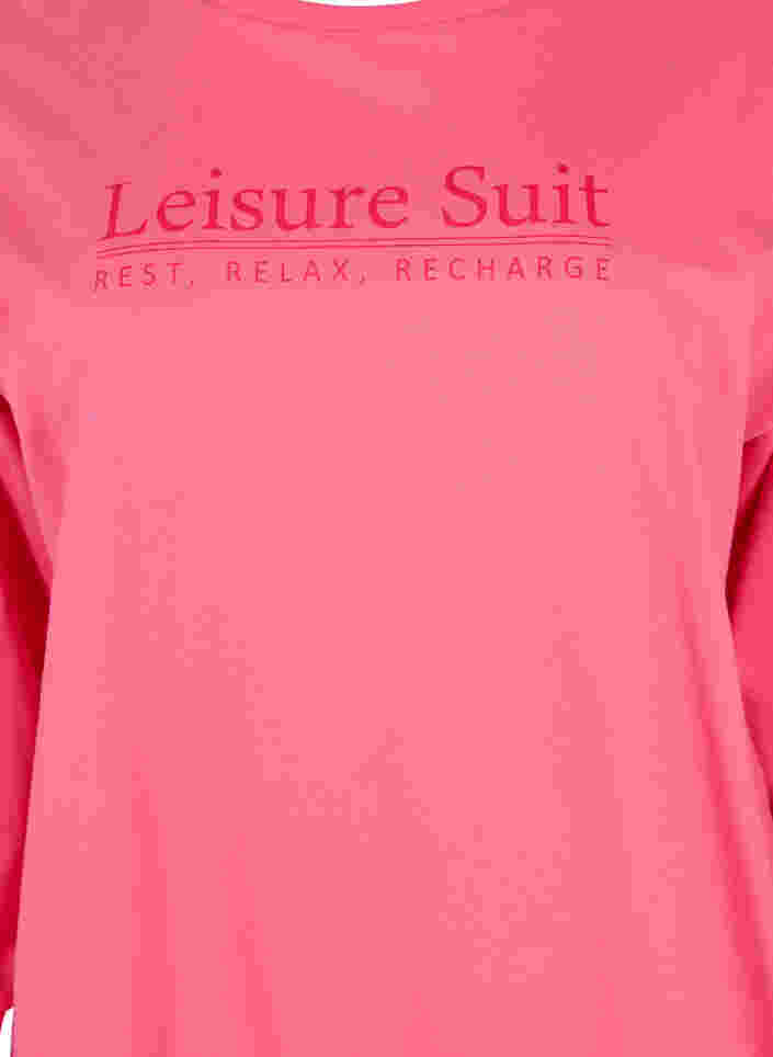 Sweatshirt aus Baumwolle mit aufgedrucktem Text, Hot P. w. Lesuire S., Packshot image number 2