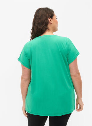 Kurzarm Trainingsshirt, Mint, Model image number 1