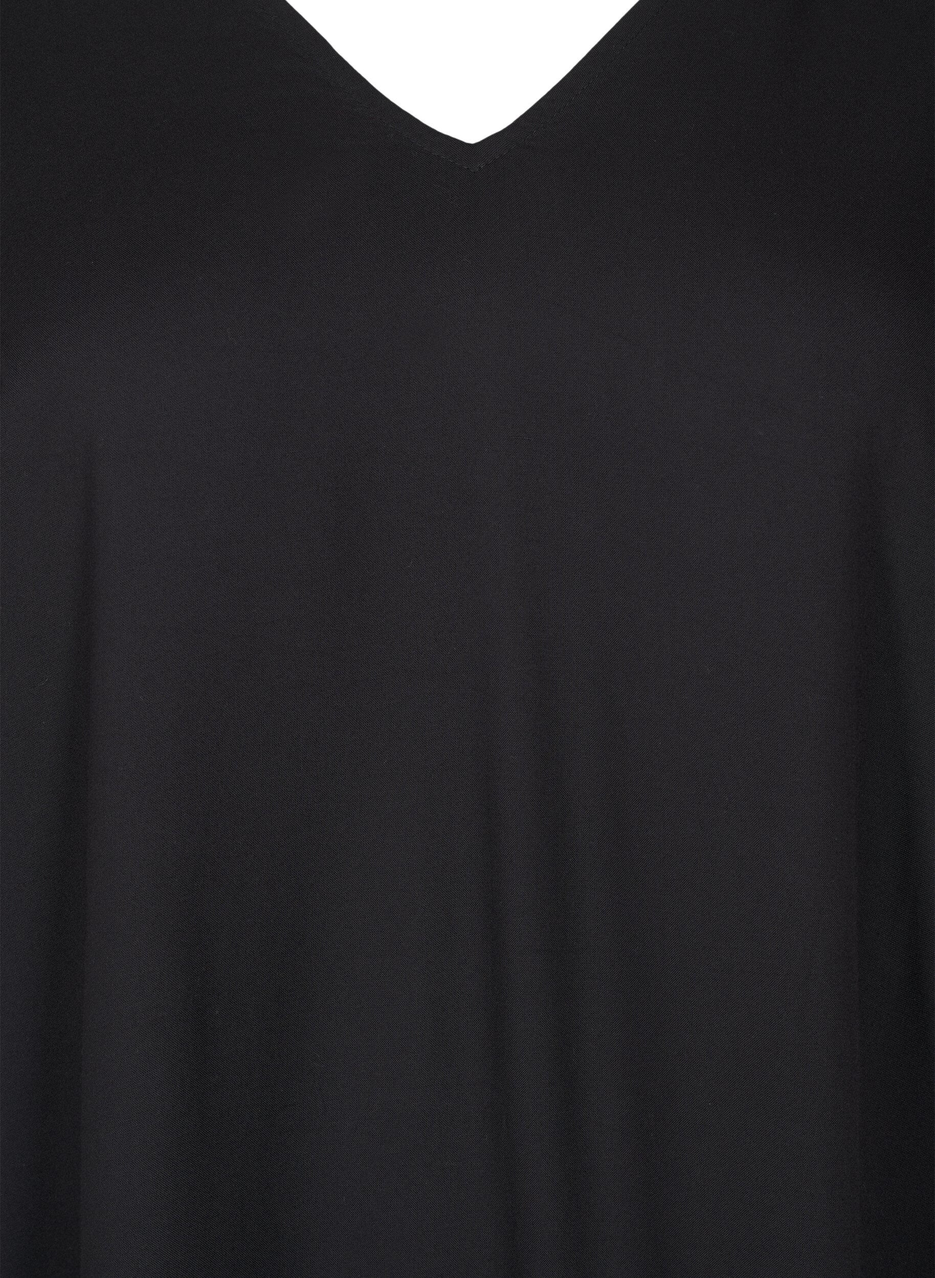 ZizziStrandkleid aus Viskose mit Schulterdetail, Schwarz, Packshot image number 2