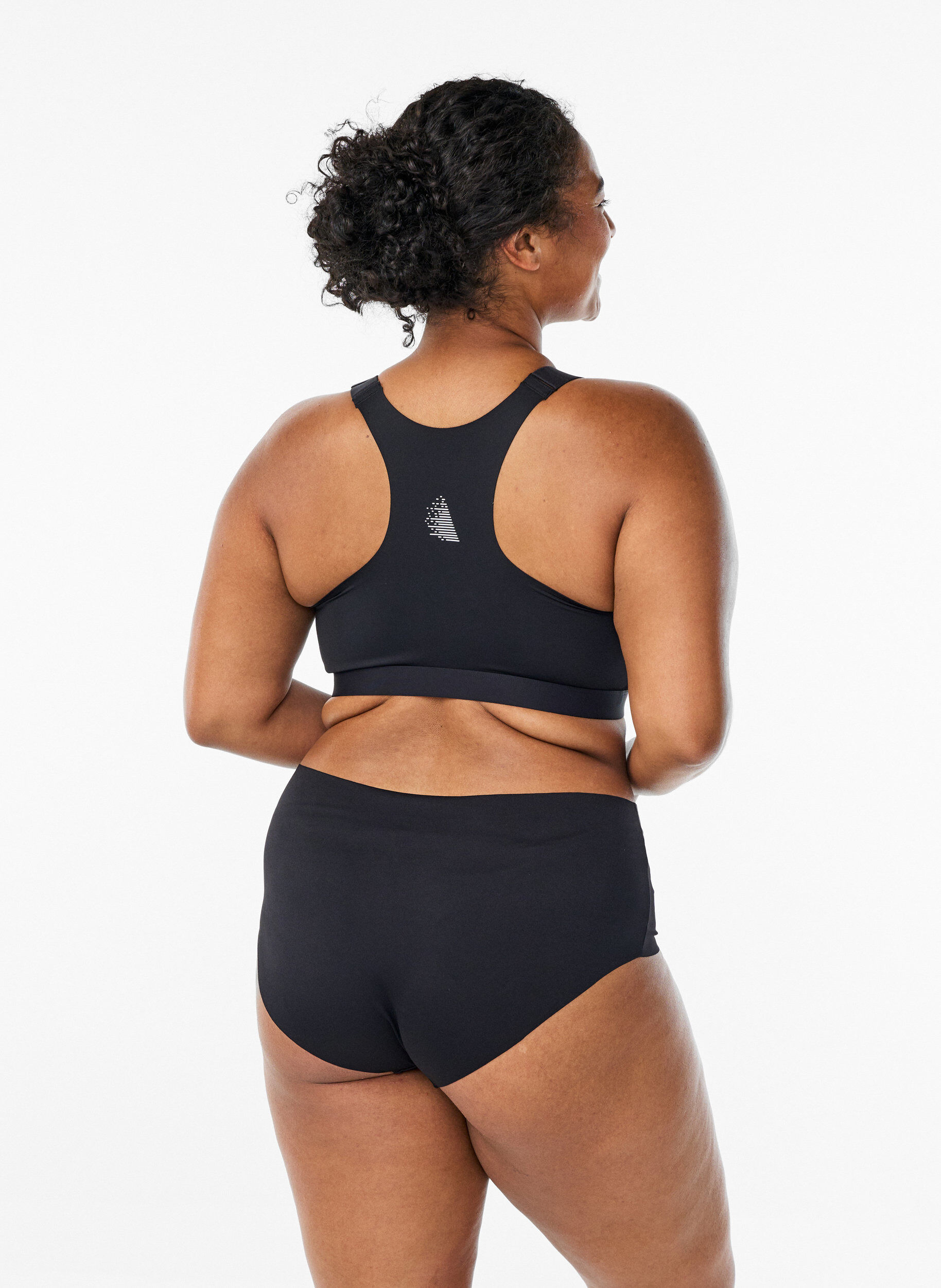 Zizzi2er-Pack unsichtbare Trainingsslips, Schwarz, Model image number 1