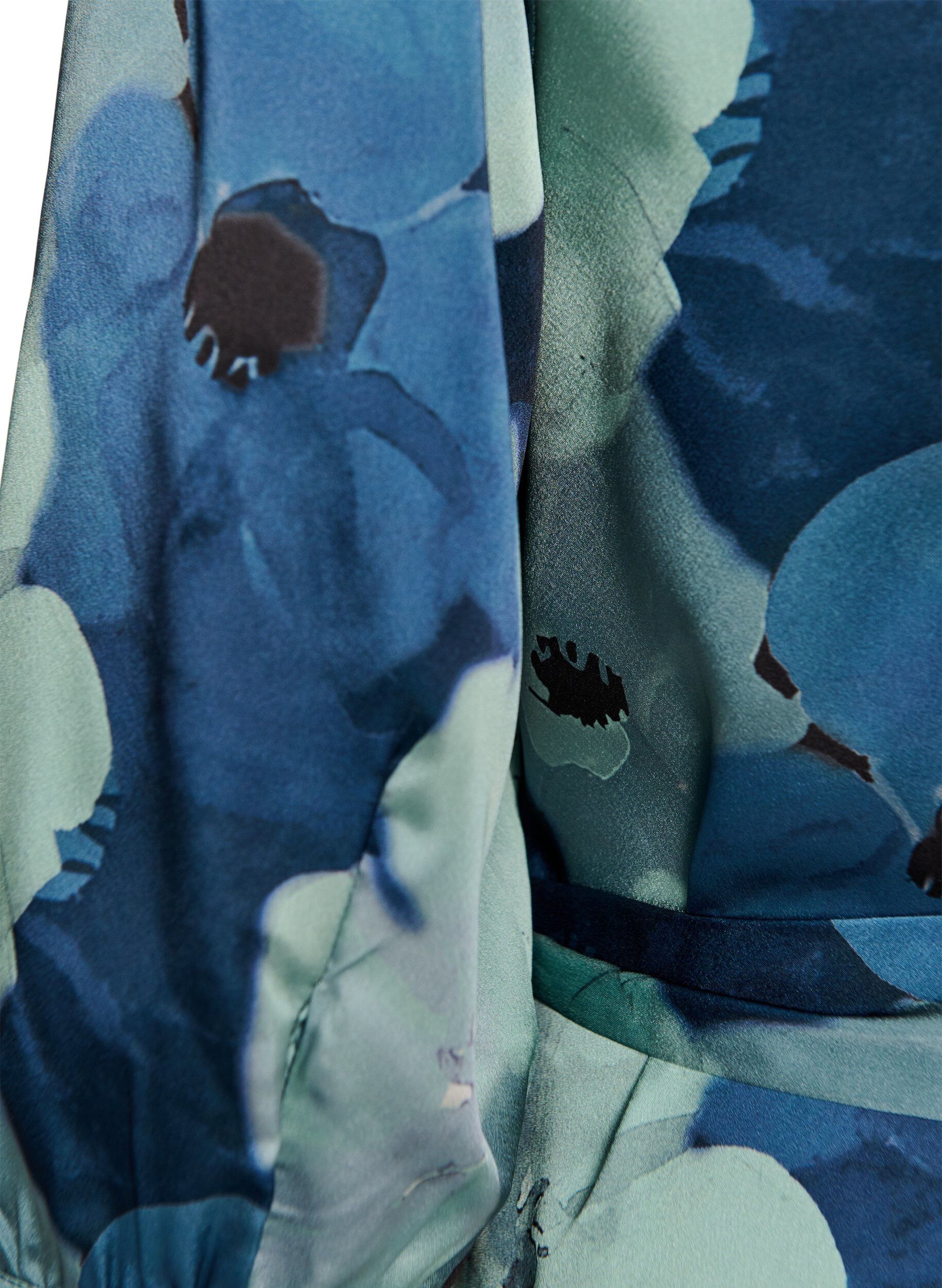 ZizziGebl&uuml;mtes Wickelkleid mit 3/4-&Auml;rmeln, Mixed colours, Packshot image number 3