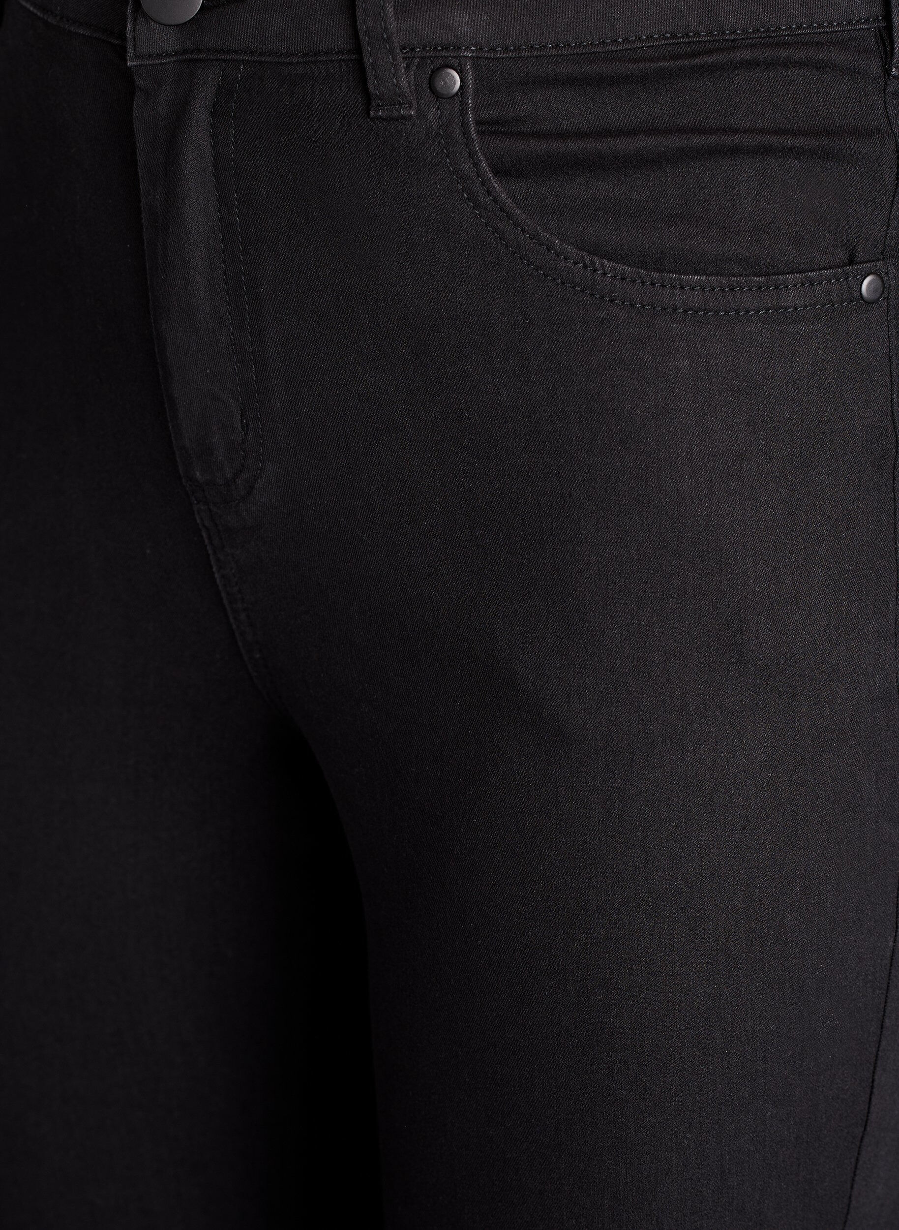 ZizziAmy Super Slim Fit Jeans mit hoher Taille, Schwarz, Packshot image number 2