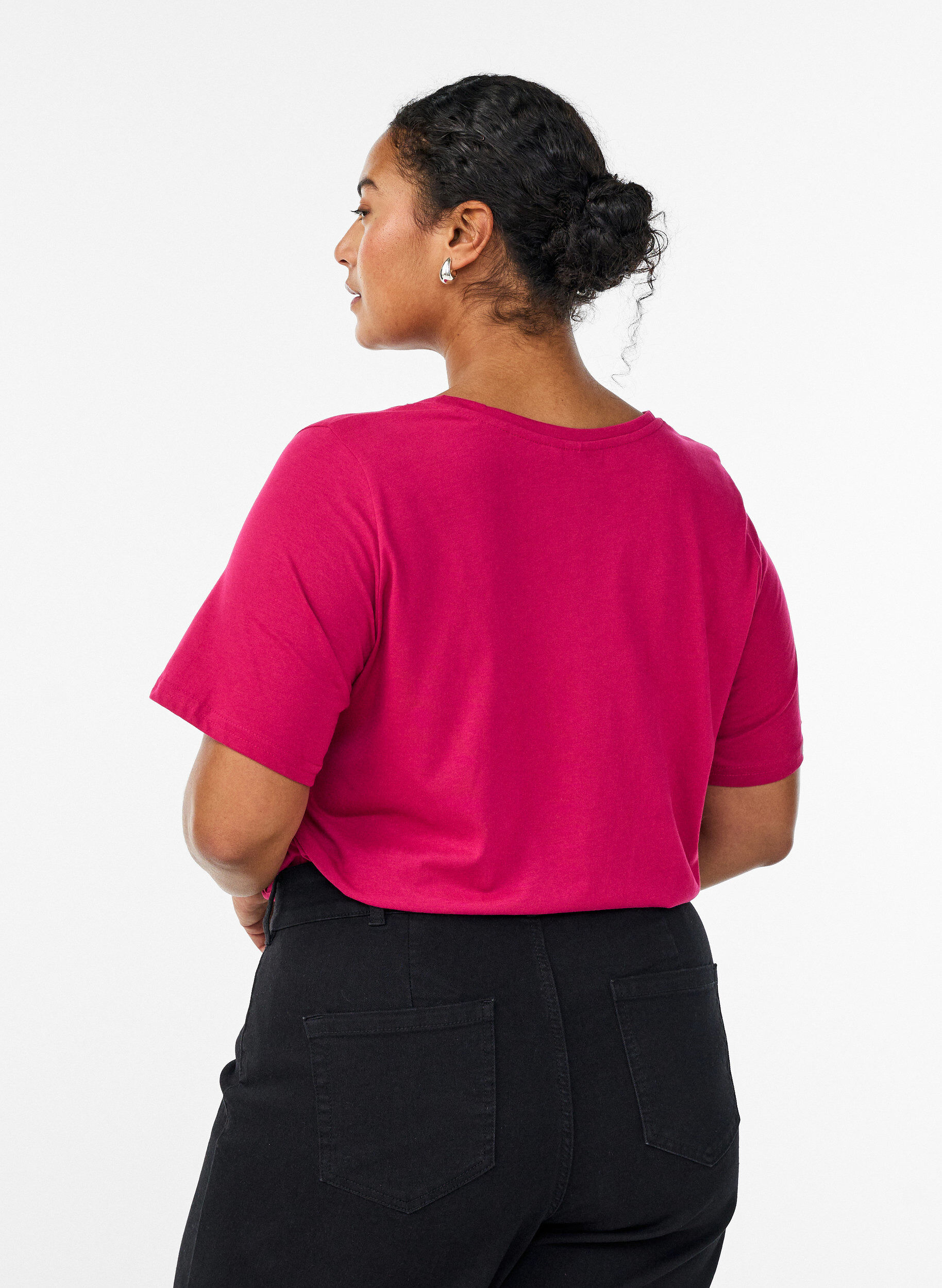 ZizziFLASH - T-Shirt mit Print, Rot, Model image number 2