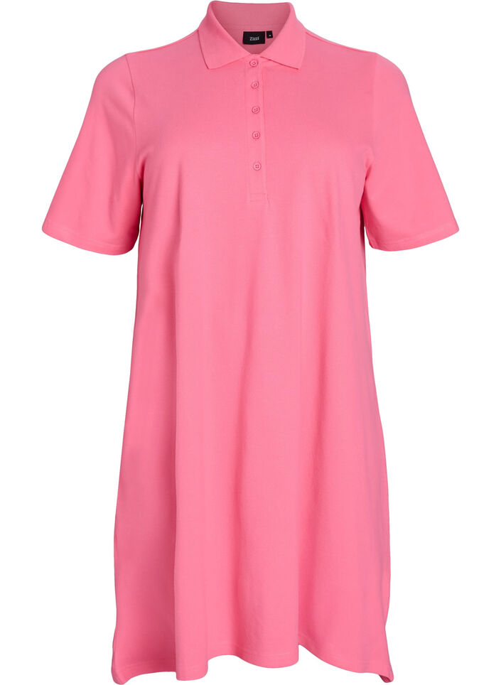 Kurzes Polokleid im A-Linien-Schnitt, Pink, Packshot image number 0