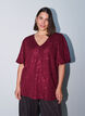 Paillettenbluse mit Ballon&auml;rmeln, Rot, Model image number 0