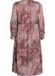 Midikleid mit Paisley-Muster und elastischem Bund, Lila, Packshot image number 1