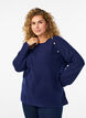 Pullover aus Rippstrick mit Zierknöpfen, Blau, Model image number 0