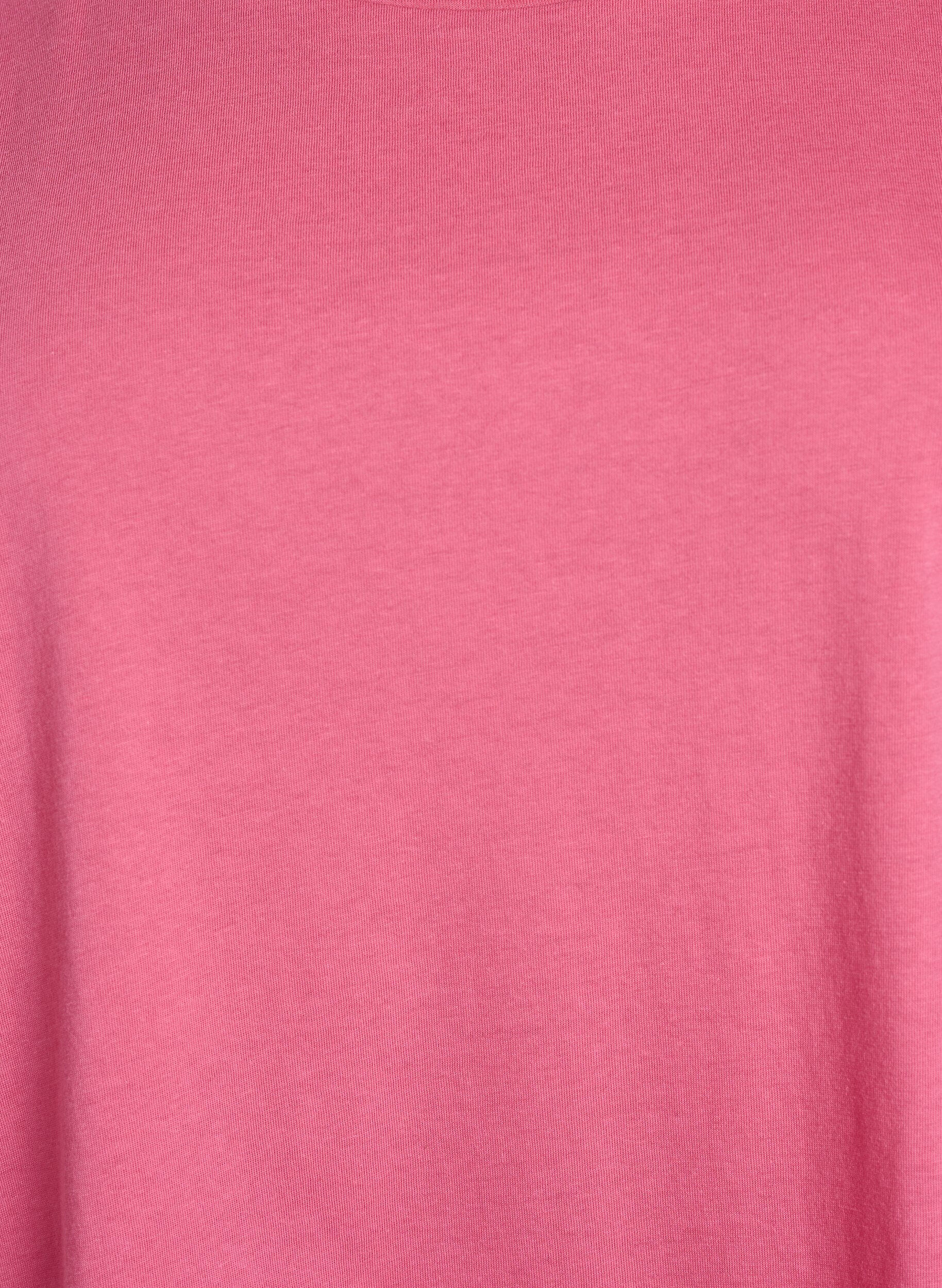 ZizziKurz&auml;rmliges T-Shirt aus einer Baumwollmischung, Pink, Packshot image number 2