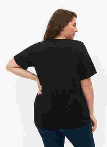 FLASH - 2er-Pack T-Shirts mit V-Ausschnitt, Black/Black, Model image number 1