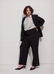 Weite Anzughose mit hoher Taille, Schwarz, Model image number 0