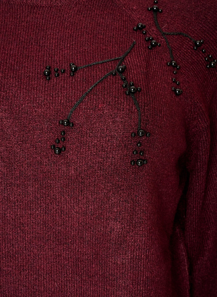 Pullover mit Perlenstickerei, 2358, Packshot image number 2