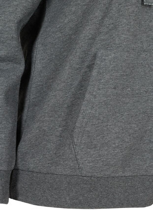 Sweatcardigan mit Reißverschluss und Kapuze, Dark Grey Melange, Packshot image number 3