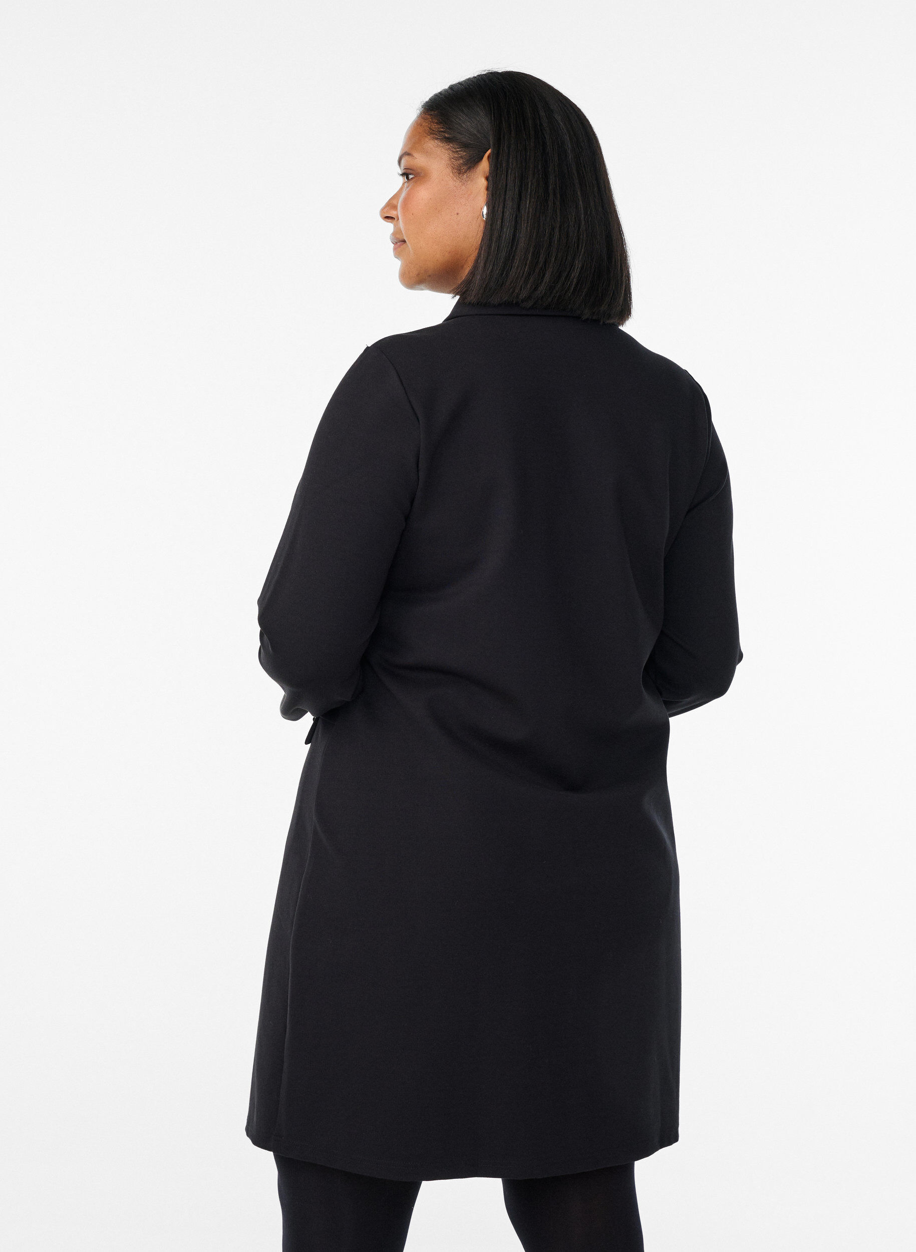 ZizziHemdblusenkleid mit Zierkn&ouml;pfen, Schwarz, Model image number 2