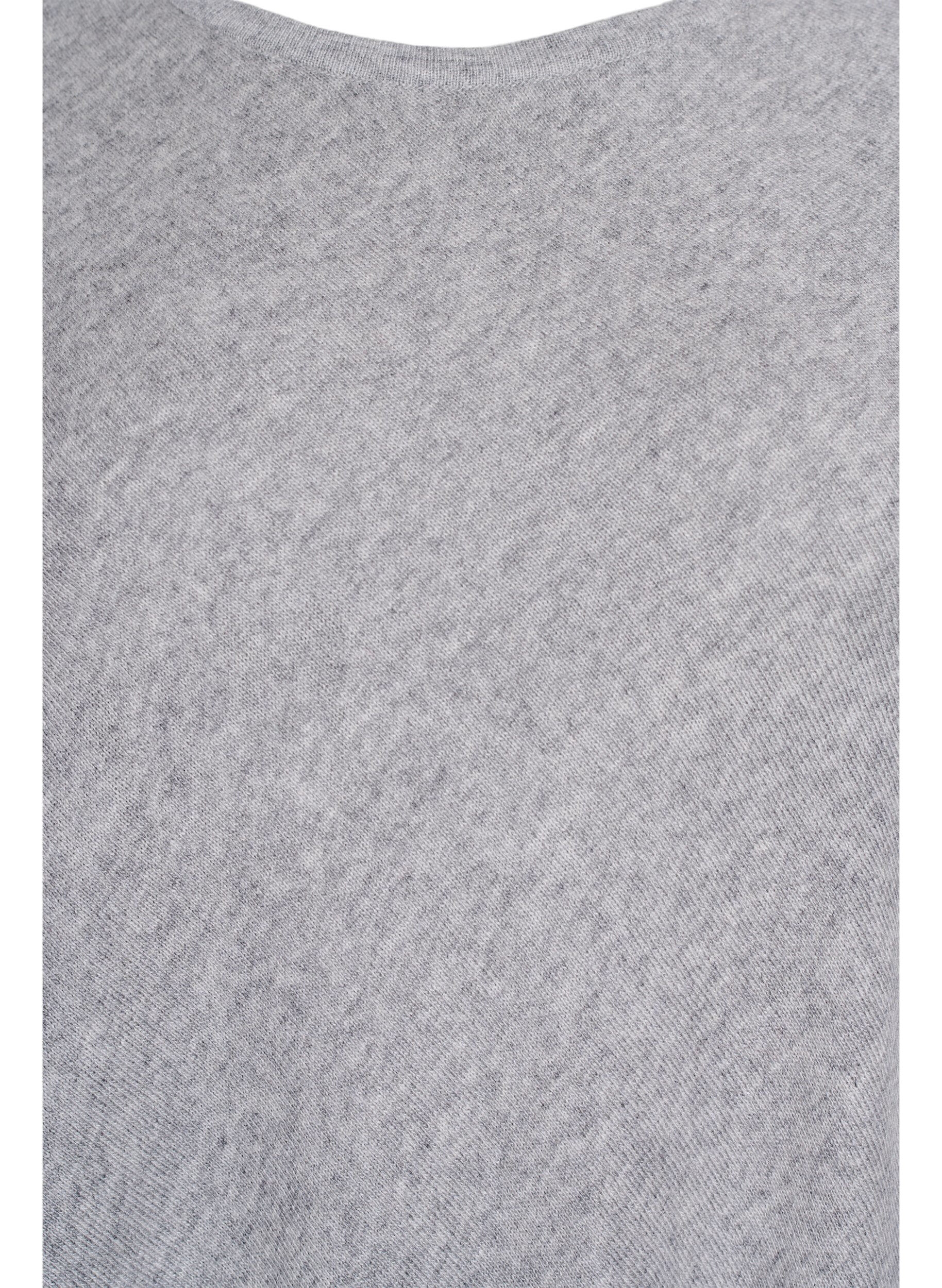 ZizziFeinstrickponcho., Grau, Packshot image number 2