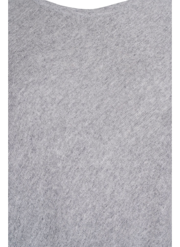 Feinstrickponcho., Grau, Packshot image number 2