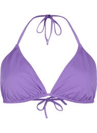 Einfarbiges Triangel-Bikinioberteil, Royal Lilac, Packshot