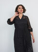 Kleid aus Spitze mit Wickelrock und R&uuml;schen, Schwarz, Model image number 2