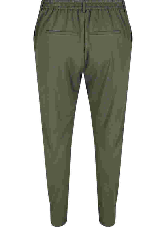 Cropped Hose mit Taschen und verstellbaren Schnüren, Thyme, Packshot image number 1