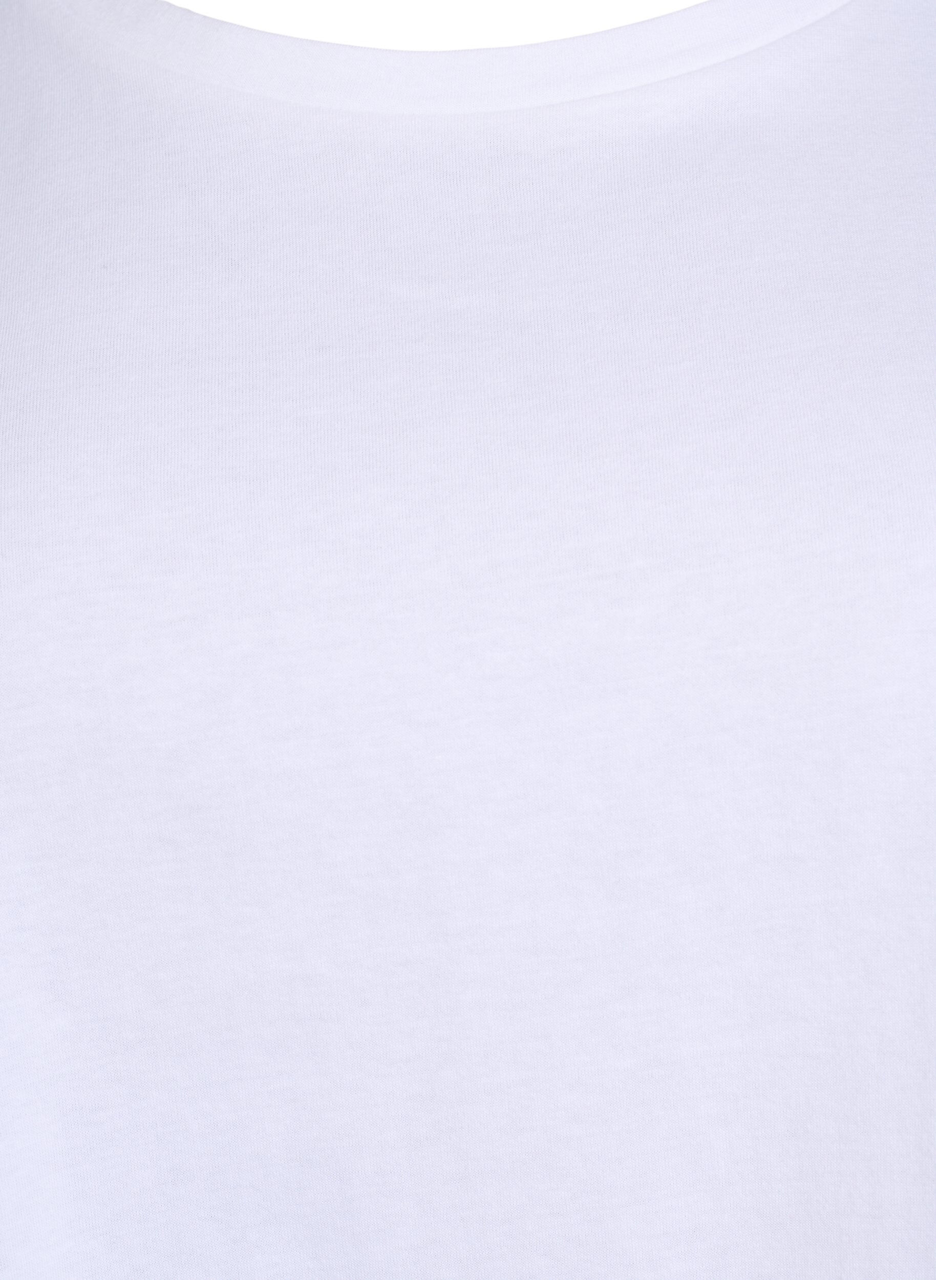 ZizziT-Shirt mit &Auml;rmeln in Broderie Anglaise, Wei&szlig;, Packshot image number 2