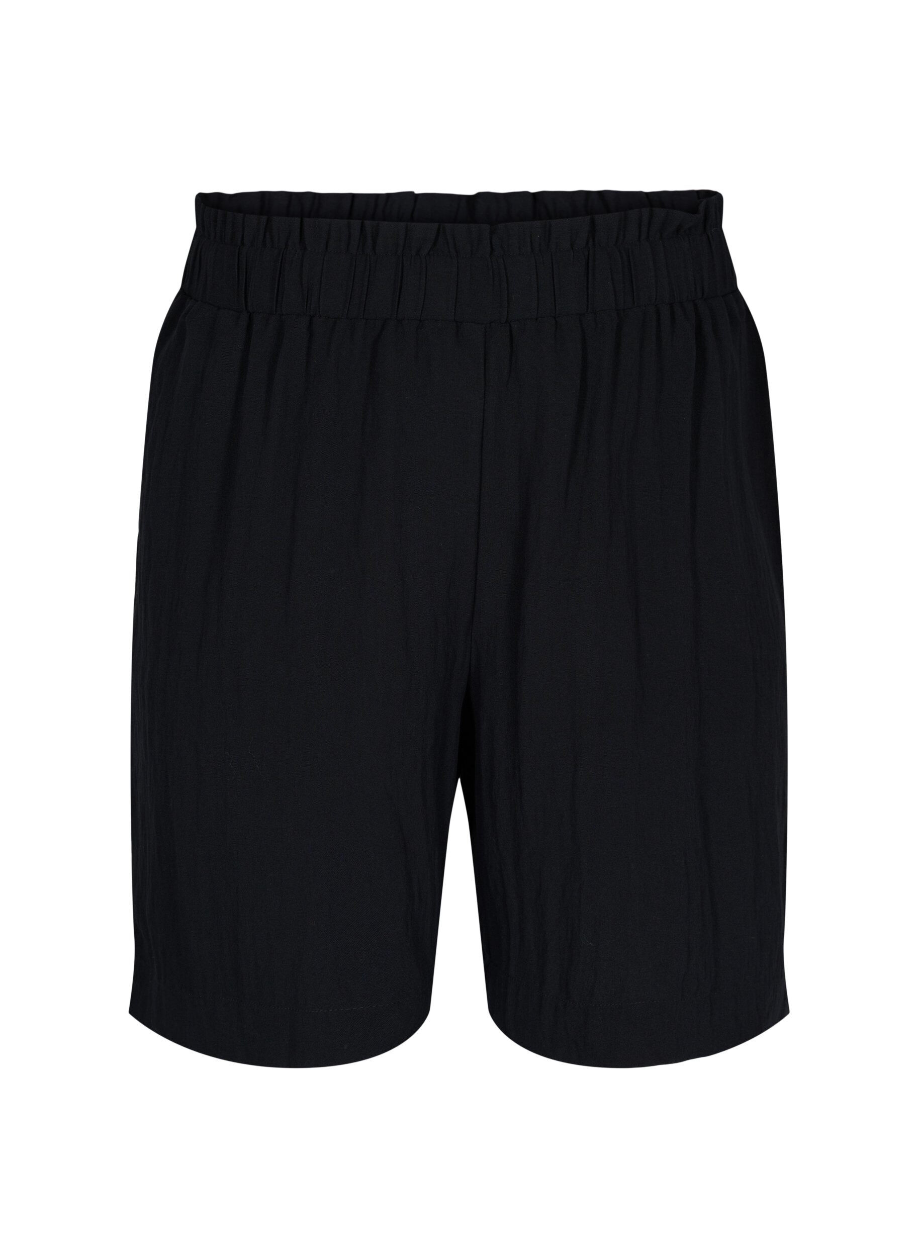 ZizziLockere Shorts aus Viskose, Black, Packshot image number 0
