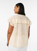 &Auml;rmellose Hemdbluse in A-Linie aus Baumwolle, Gelb, Model image number 2