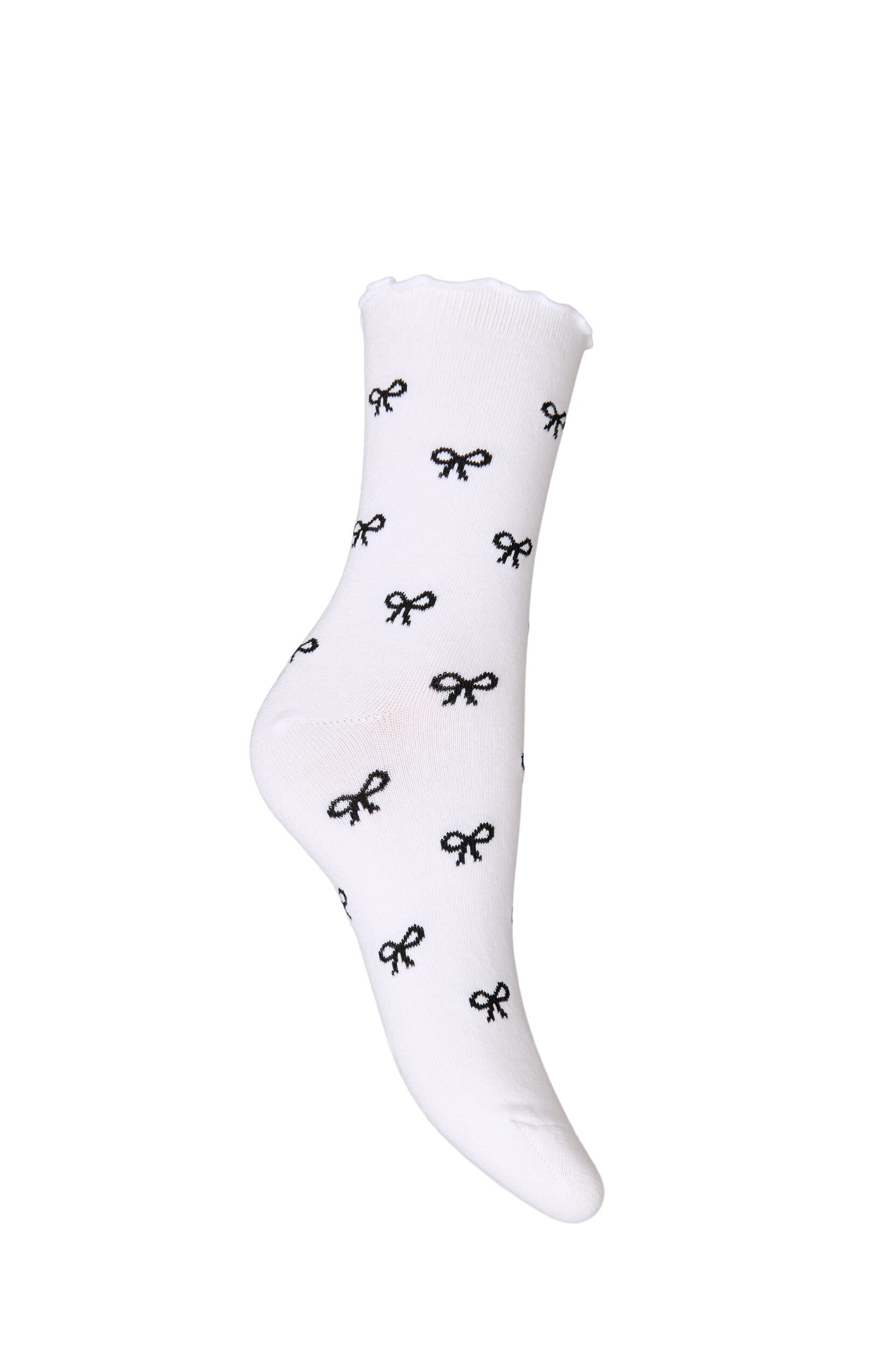 ZizziSocken aus Baumwolle mit Mustern, Wei&szlig;, Packshot image number 1
