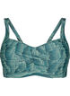 Wattierter Bikini-Oberteil mit Print, Grün, Packshot image number 0