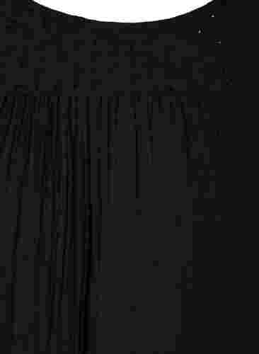 Ärmelloses Midikleid aus Baumwolle, Black, Packshot image number 2