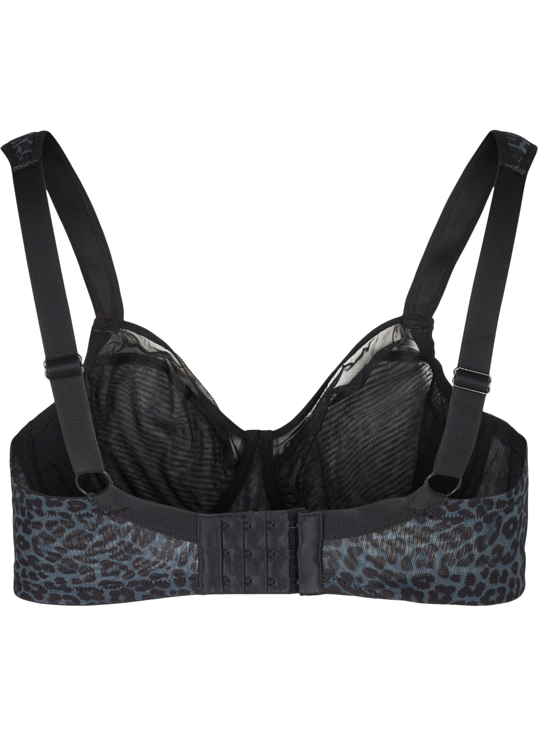 ZizziBH mit Blumenprint und Mesh, Grey Leopard, Packshot image number 1