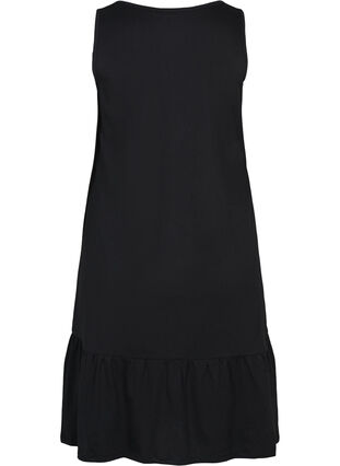 Kleid mit femininem Ausschnitt, Black, Packshot image number 1