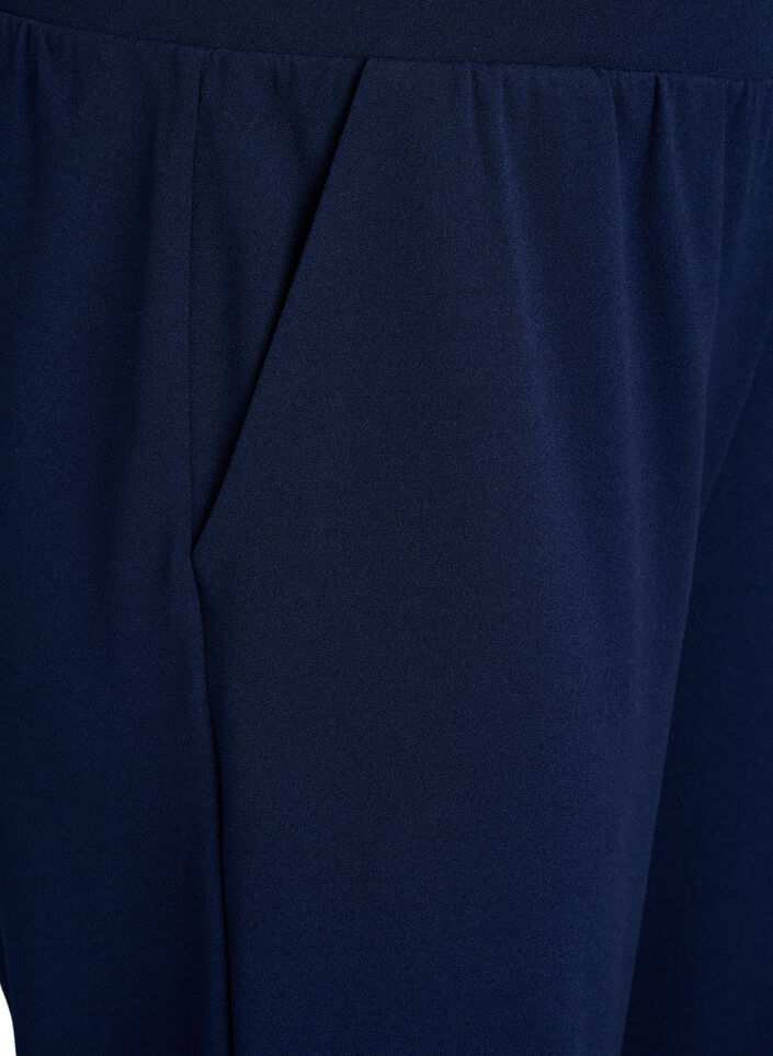 Hochtaillierte Knickerbocker mit lockerem Schnitt, Blau, Packshot image number 2