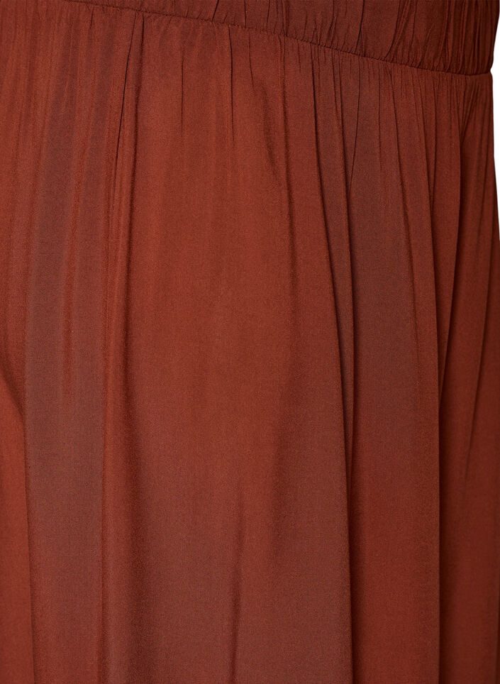 Culottes aus Viskose mit hoher Taille und weiten Beinen, Rot, Packshot image number 2