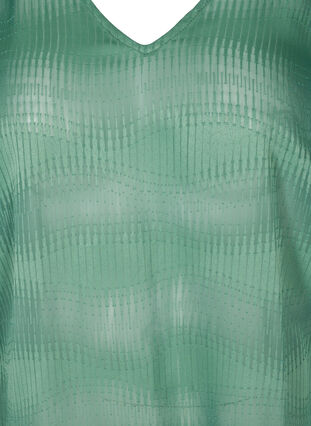 Bluse mit langen Puffärmeln, Dark Ivy, Packshot image number 2