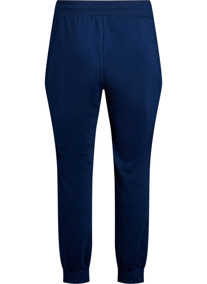 Lockere Trainingshose mit Taschen, Blau, Packshot image number 1