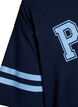 Kurzes T-Shirt-Kleid mit sportlichen Details, Blau, Packshot image number 4
