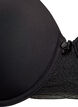 Vorgeformter T-Shirt-BH mit glatten Cups, Schwarz, Packshot image number 2