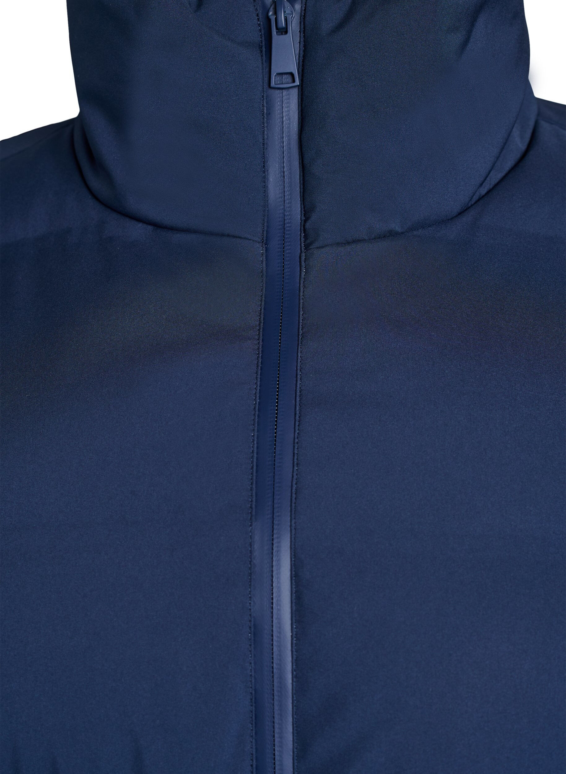 ZizziMittellange Pufferjacke mit verstellbarer Taille, Blau, Packshot image number 2