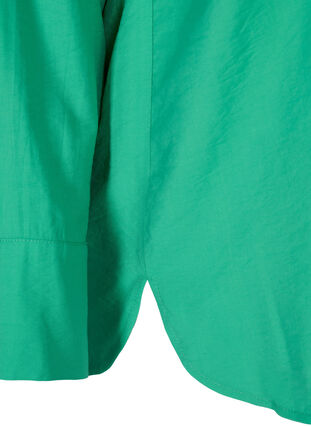 Hemdbluse aus Viskose mit langen Ärmeln, Mint, Packshot image number 3