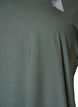 Lockeres Trainings-T-Shirt mit V-Ausschnitt, Gr&uuml;n, Packshot image number 2